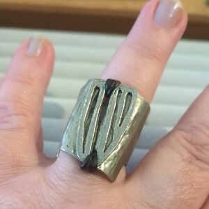 Brutalist Modern Ring, Adjustable